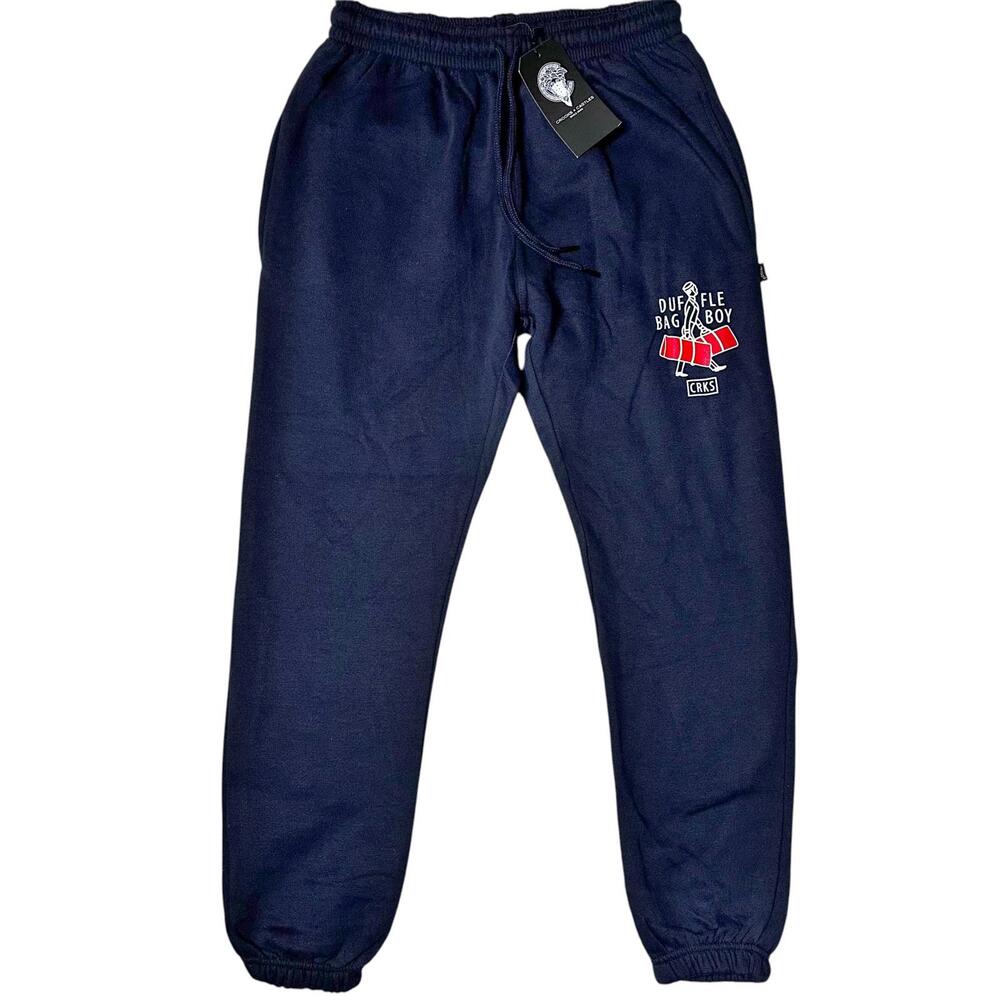 NWT Crooks & Castles Duffle Bag Boy Fleece Joggers Men’s S